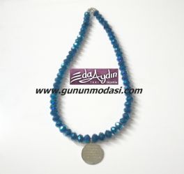 KRÝSTAL TAÞLI NAZAR DUALI KOLYE