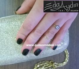 NAZAR BONCUKLU YÜZÜK VE DAÝRE YÜZÜK