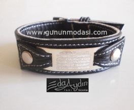 AYETEL KÜRSÝ DUALI ERKEK BÝLEKLÝK SÝYAH (Beyaz ipli)