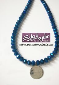 KRÝSTAL TAÞLI NAZAR DUALI KOLYE