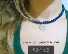 KRÝSTAL TAÞLI NAZAR DUALI KOLYE