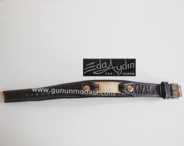 AYETEL KÜRSÝ DUALI ERKEK BÝLEKLÝK SÝYAH (Beyaz ipli)