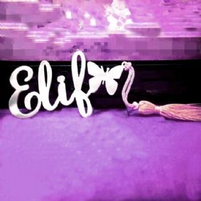 ÝSÝMLÝ KELEBEKLÝ KÝTAP AYRACI