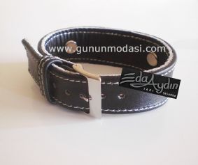 AYETEL KÜRSÝ DUALI ERKEK BÝLEKLÝK SÝYAH (Beyaz ipli)