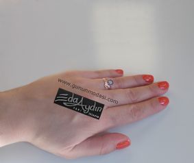 ÝSÝMLÝ NAZAR BONCUKLU YÜZÜK