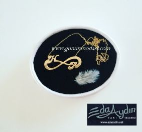 SONSUZ AÞK KOLYESÝ ALTIN (lazer kesim)