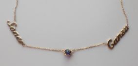 NAZAR BONCUKLU ÝKÝ ÝSÝMLÝ KOLYE