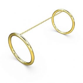 ÝKÝLÝ DAÝRE YÜZÜK(ALTIN)